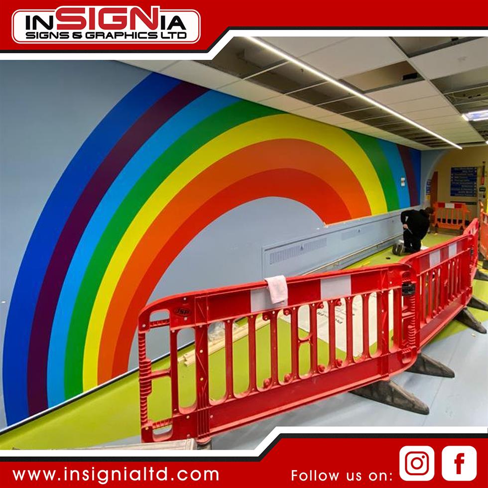 Rainbow Mural for Doncaster Hospital